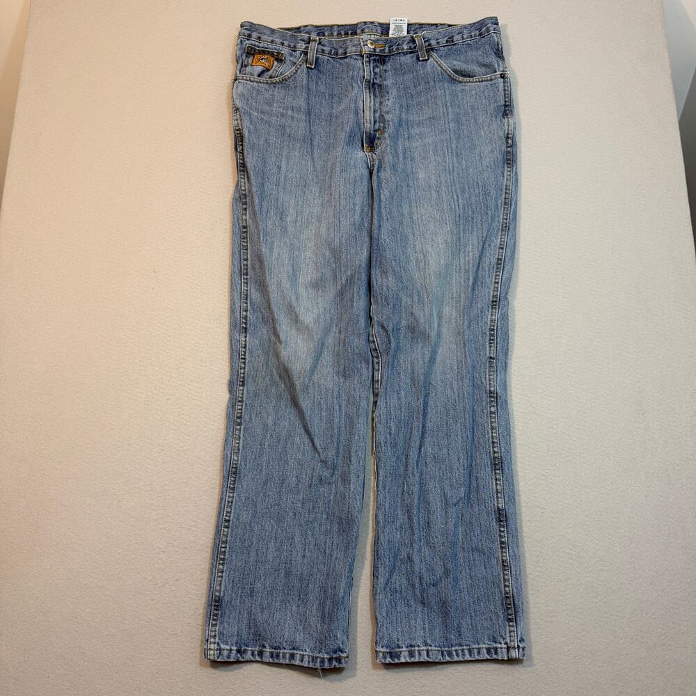 Cinch Bronze Label Jeans Men's 38x32 Blue Faded Denim Straight Western m90532001